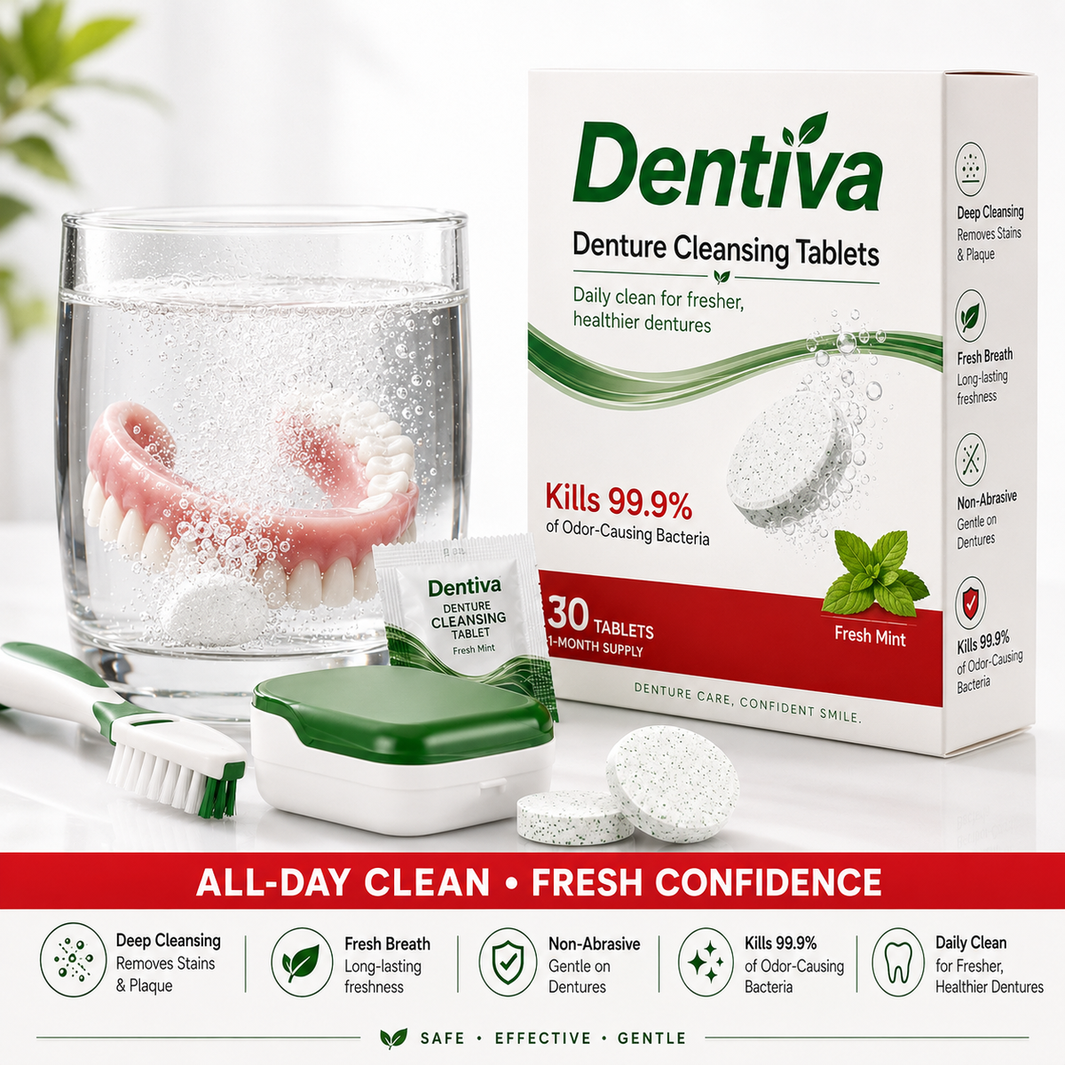 Anti Bacterial Cleansing Tablets - 3 Month Supply