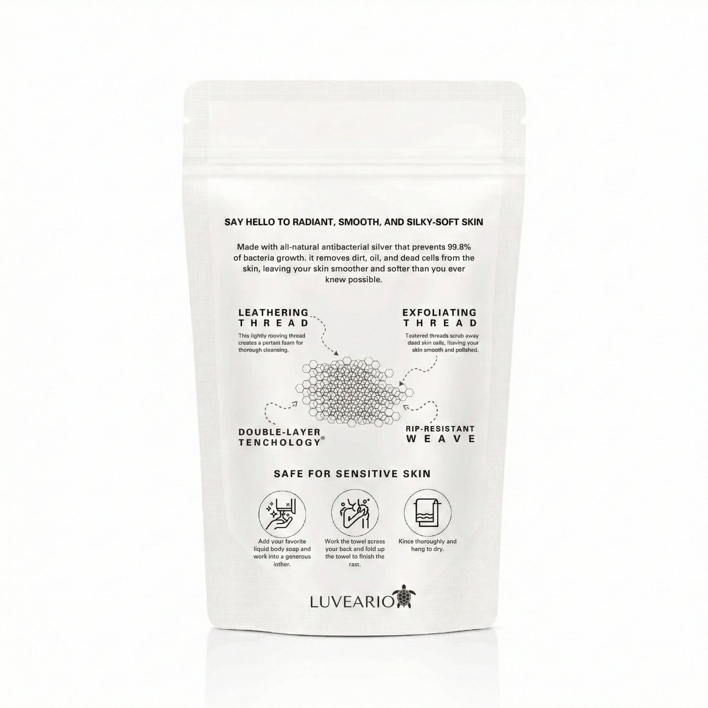 Luveario Exfoliating Shower Towel