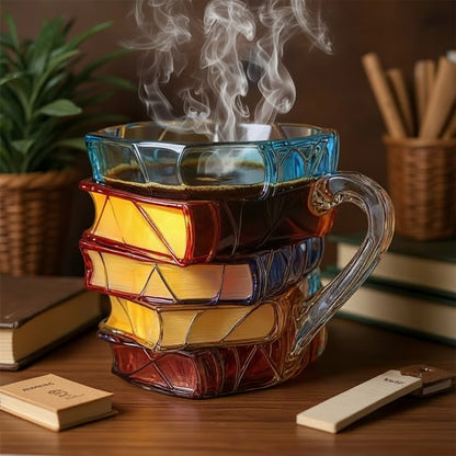 Amber Arbor Painted Book Mug