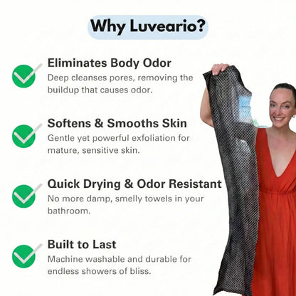 Luveario Exfoliating Shower Towel