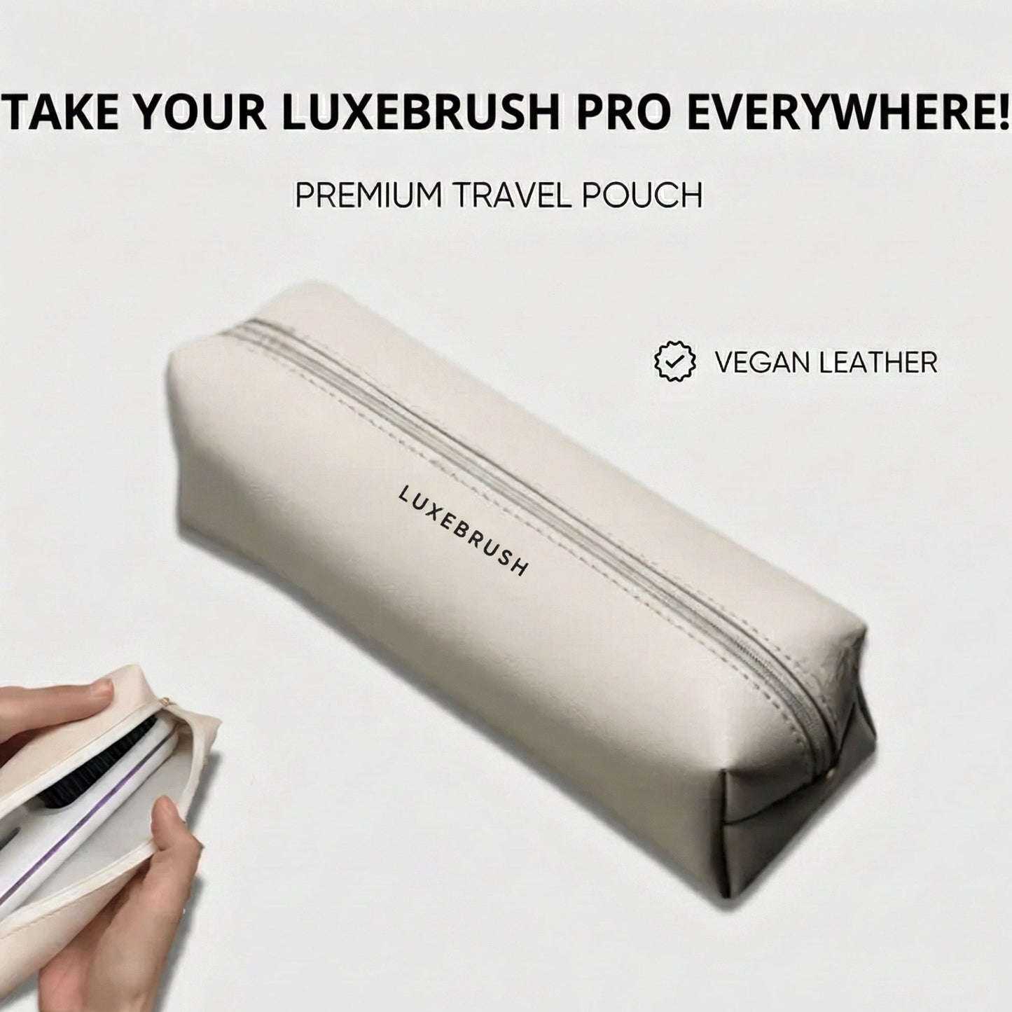 LuxeBrush Travel Pouch