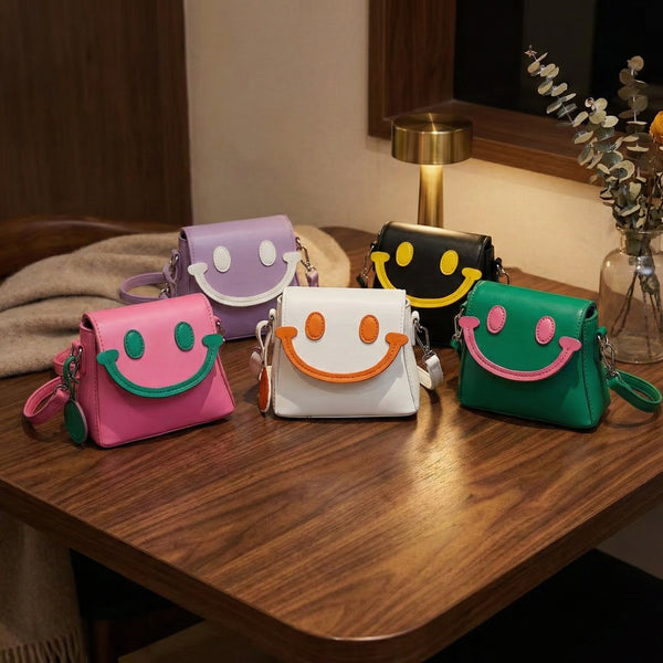 Colorful Smiley Shoulder Bag