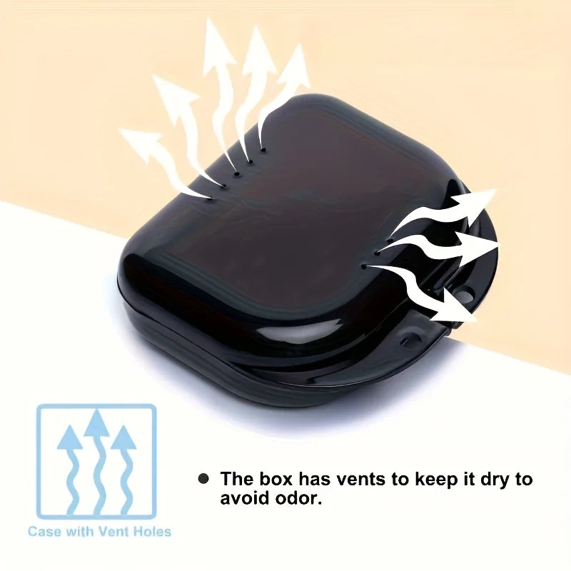 5/10Pcs Denture Bath Storage Box Fake Teeth Orthodontic Retainer Case Mouth Guard Container Plastic Organizer Oral Hygiene Tools