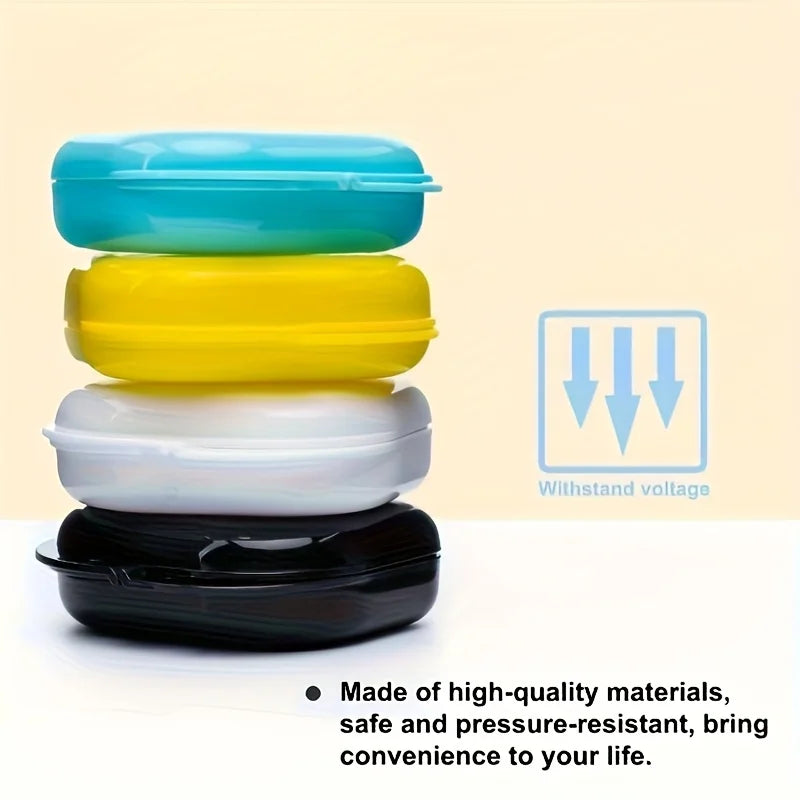 5/10Pcs Denture Bath Storage Box Fake Teeth Orthodontic Retainer Case Mouth Guard Container Plastic Organizer Oral Hygiene Tools