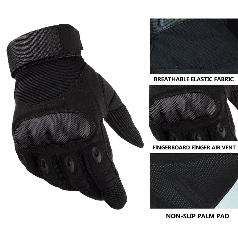Military fan hard shell black eagle tactical sports gloves male cross border protection male five finger hard shell training