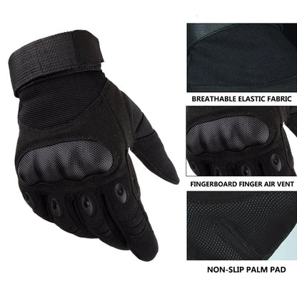 Military fan hard shell black eagle tactical sports gloves male cross border protection male five finger hard shell training