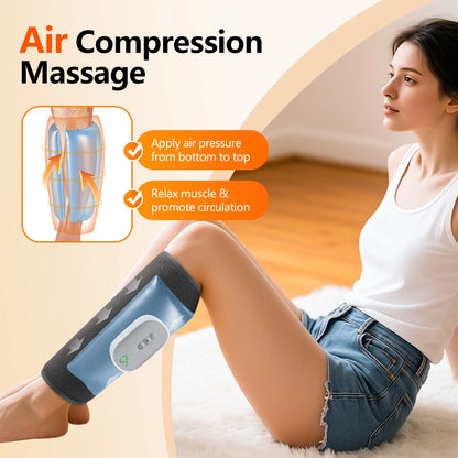 Wireless 360° Air Pressure Calf Massager Eletric 3 Mode Airbag Compresstion Leg Massage Foot Calf Muscle Relax Blood Circulation