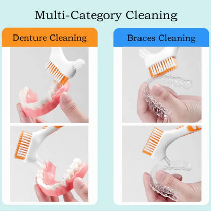 Double Sided Denture ToothBrush