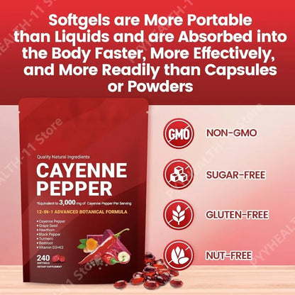 Cayenne Pepper Softgels Supplement