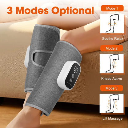 Wireless 360° Air Pressure Calf Massager Eletric 3 Mode Airbag Compresstion Leg Massage Foot Calf Muscle Relax Blood Circulation