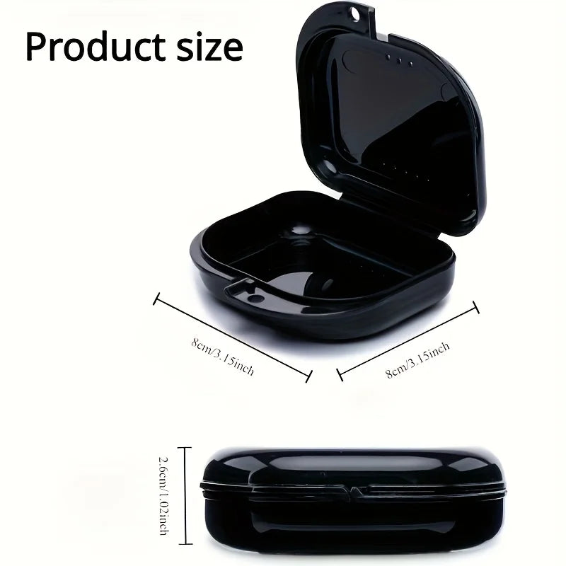 5/10Pcs Denture Bath Storage Box Fake Teeth Orthodontic Retainer Case Mouth Guard Container Plastic Organizer Oral Hygiene Tools