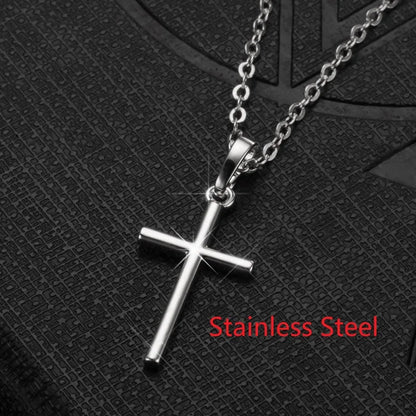 Rotatable Crown Rhinestone Cross Choker Necklace Earrings Rings for Women Minimalist Cross Chain Christian Jewelry Prayer Gift