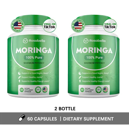 Pure RosaBella  Moringa Supplement - 90+ Essential Nutrients in Every Serving