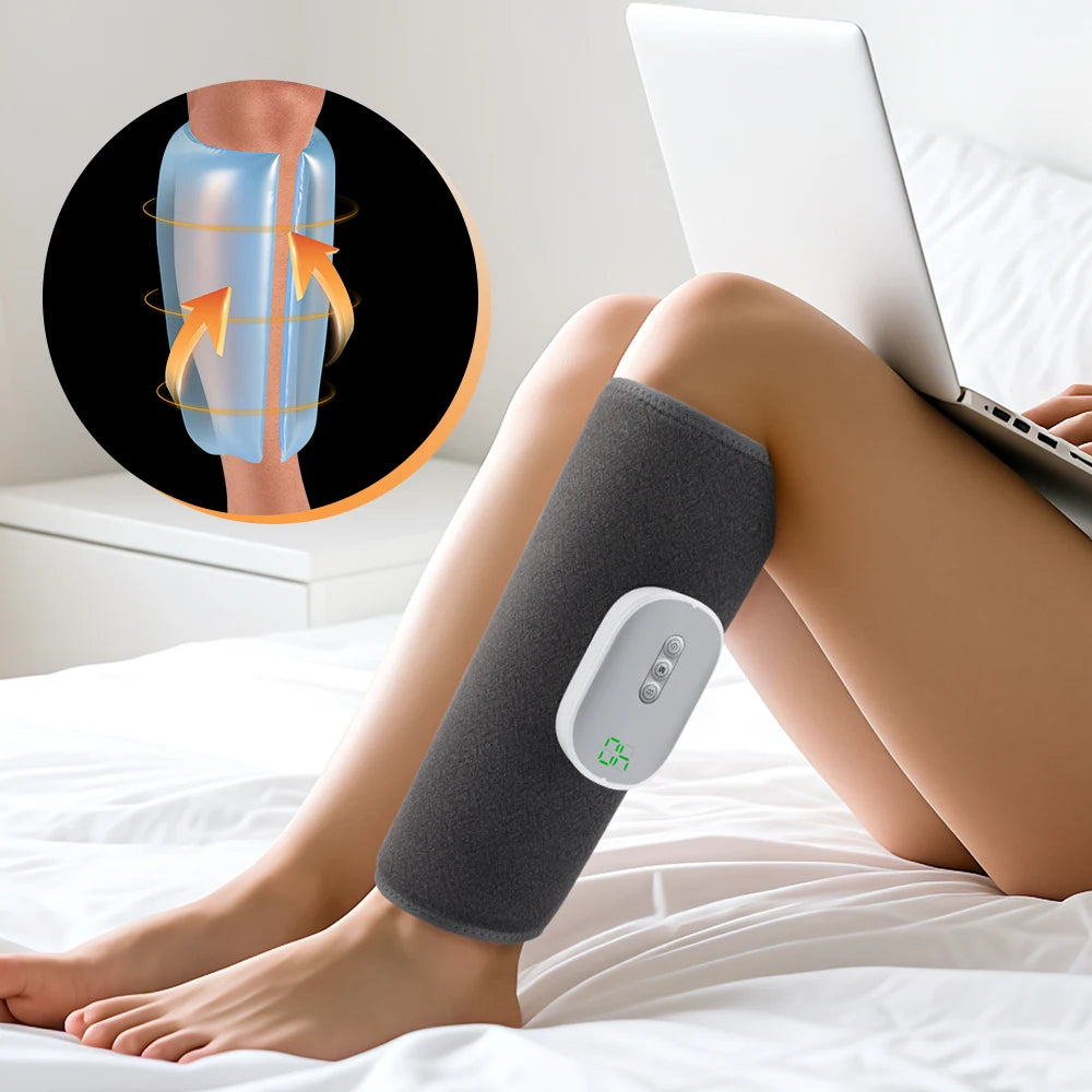 Wireless 360° Air Pressure Calf Massager Eletric 3 Mode Airbag Compresstion Leg Massage Foot Calf Muscle Relax Blood Circulation