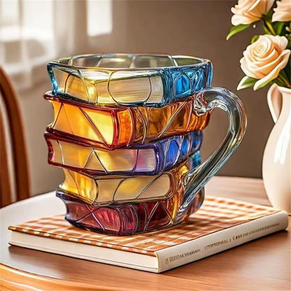 Amber Arbor Painted Book Mug